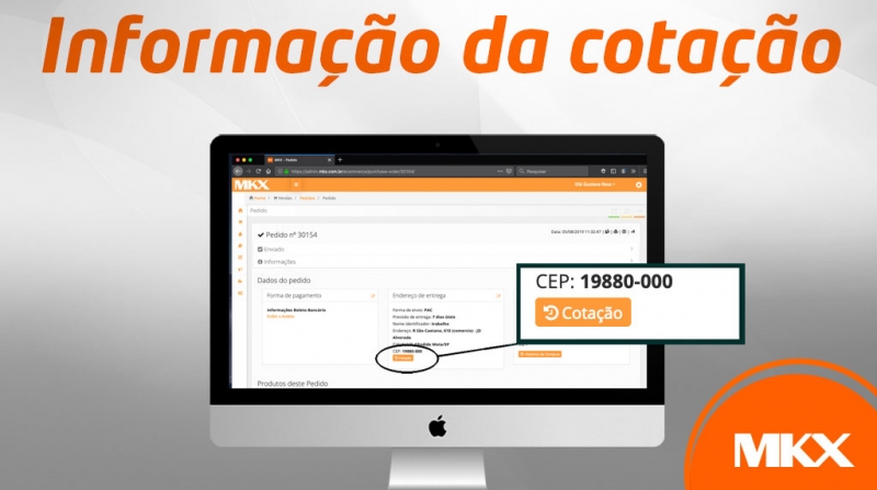 Informações sobre a cotação.